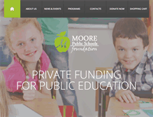 Tablet Screenshot of mooreschoolsfoundation.org